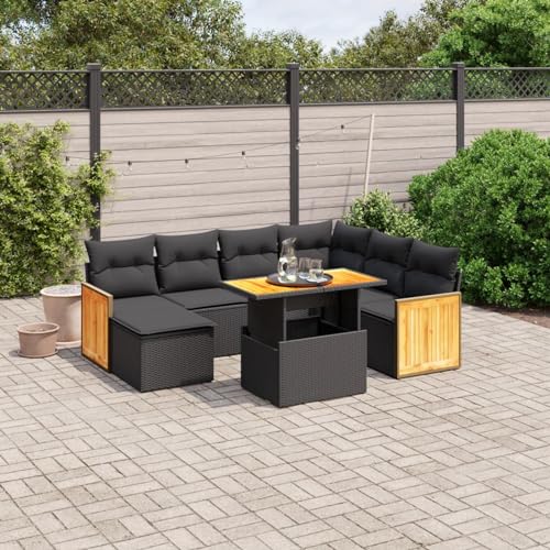 Amorsee Lounge Möbel Outdoor Verstellbare Tischplatte Gartenlounge Ecklounge Garten Loungemöbel Terrasse Rattan Sofa Gartensofa Terrassenmöbel Gartenmöbel Set Sitzgarnitur Ecksofa