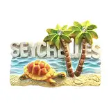 Seychellen 3D Kühlschrankmagnet Tourist Reise Souvenirs Kühlschrankmagnet Home and Kitchen Decoration Collection