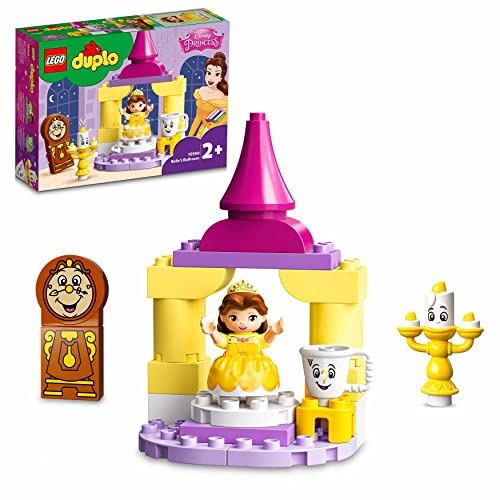 LEGO 10960 DUPLO Belles Ballsaal, Die Schöne und das Biest, Schloss und Prinzessinnen-Spielzeug für Kleinkinder ab 2 Jahren, kreative Geschenkidee für Mädchen und Jungen