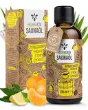 Heldengrün BIO Saunaaufguss Zitruszauber [ECHTE BIO-ÖLE] - Saunaöl mit Mandarine, Zitrone & Lemongrass - Sauna Aufgussmittel mit ätherischem Bio-Öl