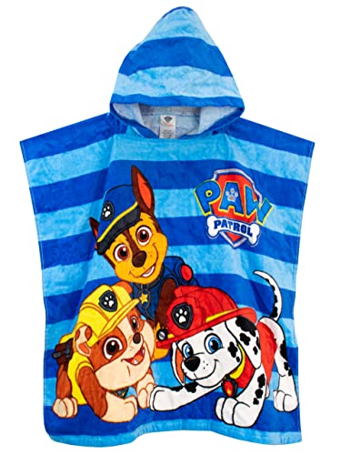 PAW PATROL Jungen Kapuzenhandtuch Poncho Einheitsgröße