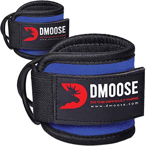 DMoose Fußschlaufen Kabelzug - kickbacks fußschlaufe - Fußmanschetten Kabelzug, Kabelzug Fußschlaufen für Fitness Training - Ankle Straps Fußschlaufen Fitness Accessories für Frauen und Männer