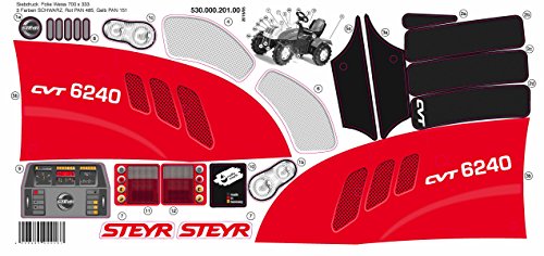 Aufklebersatz für Trettraktor STEYR CVT 6240