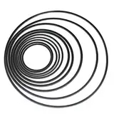 1/1,5 mm runder Gummiriemen, Ersatz, 10 Stück/Packung, gemischte Größe, 80–130 mm, Reparaturriemen für Kassettenband-Recorder-Maschinen