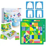 AMZLORD Schneidermeister -Brettspiel Grafikfarben -Formpassungsspiel for Geschenke (Fortgeschrittene)