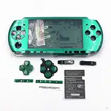 Vollgehäuse, Schutzhülle mit Tasten, Schrauben und Schraubendrehern für Sony PSP 3000, 3001, 3002, 3003 und 3004 grün