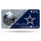 Rico Industries NFL Dallas Cowboys Unisex Dallas Cowboys Nummernschild Metaldallas Cowboys Nummernschild Metall, Team-Farbe, Einheitsgröße (6734513429)