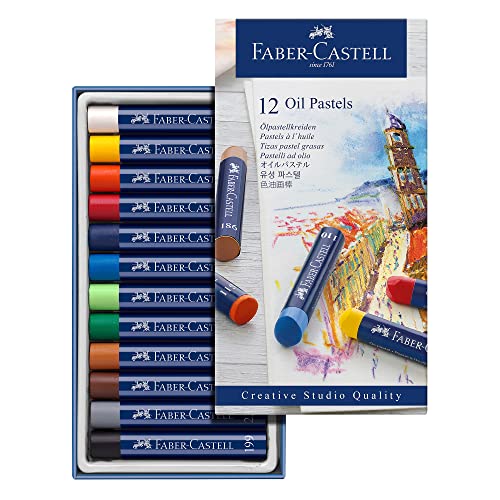 Faber-Castell 127012 - Permanente Ölpastellkreide STUDIO QUALITY, 12er Etui