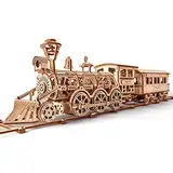 Wood Trick Holzspielzeugzug Set mit Eisenbahn - Mechanisches Modellbausatz für Lokomotivzugspielzeug - 3D-Holzpuzzle, Denksport für Erwachsene und Kinder, Bestes DIY-Spielzeug