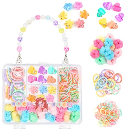 MELLIEX Baby Haar Zubehör Set Mit Einer Packbox Handtasche Haken Kleine Haare Clips Haarschleifen Für Kinder Mädchen