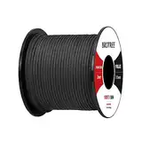 Brotree 2mm Paracord 3 Strängen 30M 100% Nylon Schnüre Seil für Outdoor, Armband, Hundeleine - Bruchlast 90kg (Schwarz)