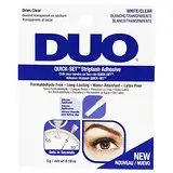 ARDELL DUO Wimpernkleber Transparent mit Schnelltrocken-Formel | Das Original für falsche Wimpern zum Kleben mit extra starkem Halt | Quickset mit Silikon Applikator Clear, wasserfest, 5gr.