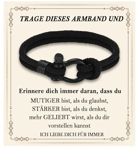 FAOMZQ Geschenke für Jungen, Armband für Teenager Jungs, Junge Geschenke für Sohn Neffen Enkel Bruder Patenkind Freund zum Geburtstag Weihnachten Abschluss Einschulung