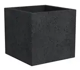 Pflanzenservice Übertöpfe Scheurich C-Cube 29 x 29 x 27 cm, Stony Black