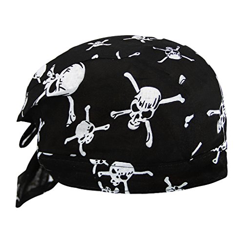 AfinderDE Unisex Modische Skelette Bandana Kopftücher Halstuch Schlauchtuch Biketuch UV Schutz Kopfband für Biking Fahrrad Motorrad Radsport