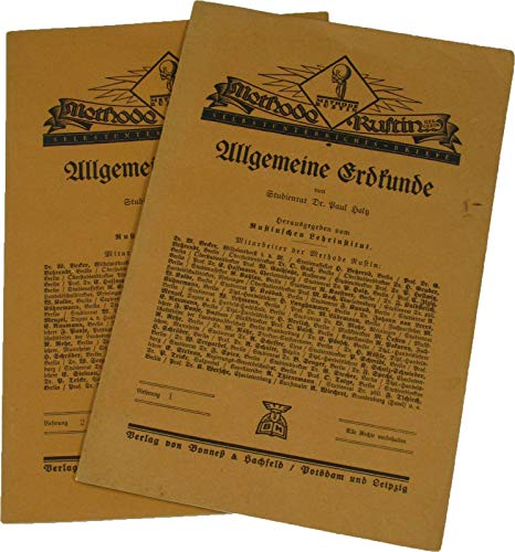Selbstunterrichtsbriefe Methode Rustin Allgemeine Erdkunde (Lieferungen 1-2)