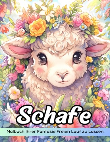 Schafe Malbuch: Schaf-Malseite, Woolly Farm Friends Zum Kreativen Ausmalen