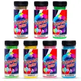 Zuckerwatte Zucker Set 7 Sorten je 100g für Zuckerwatte Maschine AZO Frei Aromazucker Farbzucker Backen Dekorieren
