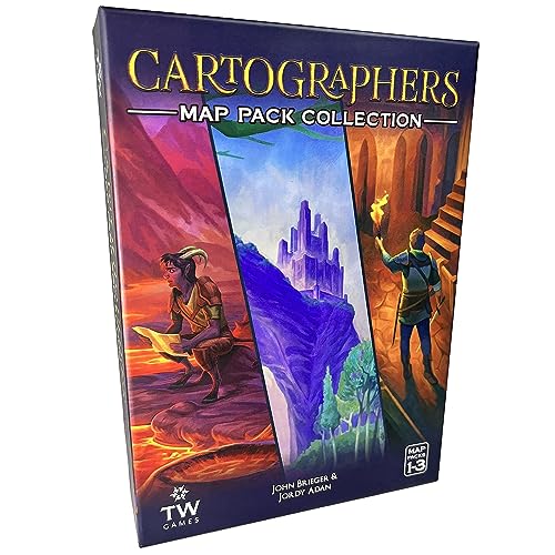 NANQUAN Thunderworks Games: Cartographers Map Pack Collection - Expansion Map Set Contains Nebblis, Affril & Undercity, Ages 10+, 1-75 Players, 30-45 Minutes