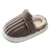 Hausschuhe Kinder Plüsch Pantoffeln Mädchen Jungen Baumwolle Hausschuhe Wärme Weiche Haushausschuhe Winter Leicht Rutschfeste Slippers Hallenschuhe Barfussschuhe Unisex-Hausschuh Filzpantoffeln