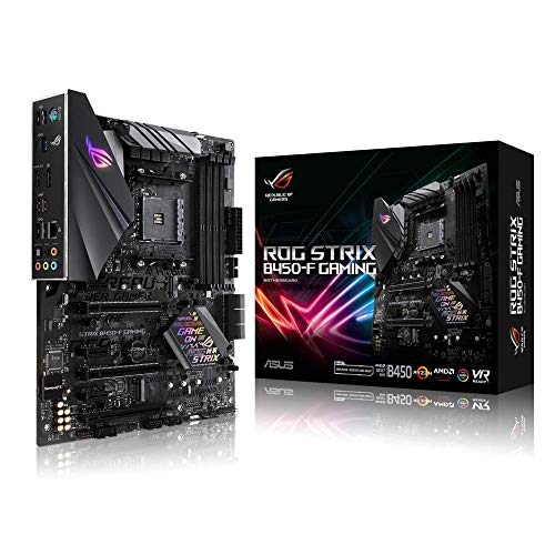 Asus ROG Strix B450-F Gaming Mainboard Sockel AM4 (ATX, AMD B450, DDR4 Speicher, USB 3.1, NVME M.2, Aura Sync)