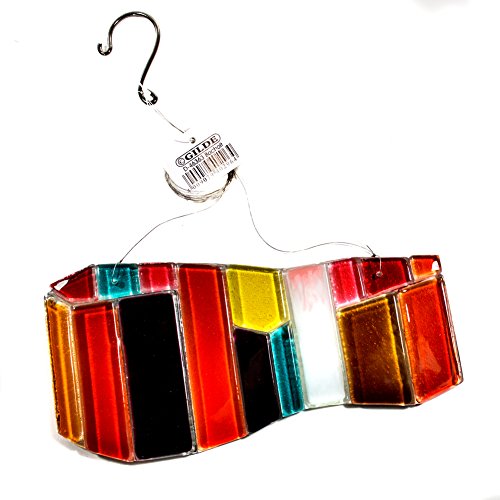 Gilde Glas- Dekoration zum hängen. Glashänger, Fensterbild, Glasdekoration, Glasobjekt (Rot/ Orange) …