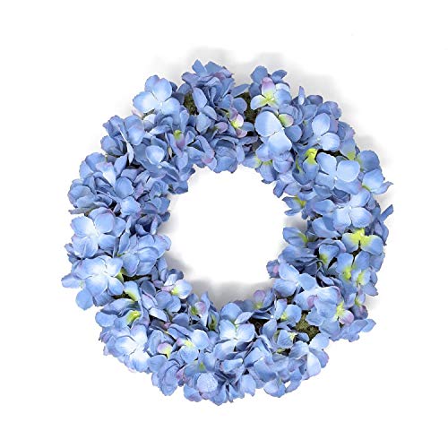 CREAFLOR HOME Hortensienkranz Türkranz Tischkranz ca. 36-38 cm blau