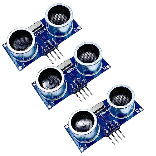 3x Ultraschallsensor HC-SR04 Entfernungsmesser Modul kompatibel mit Arduino, Raspberry Pi