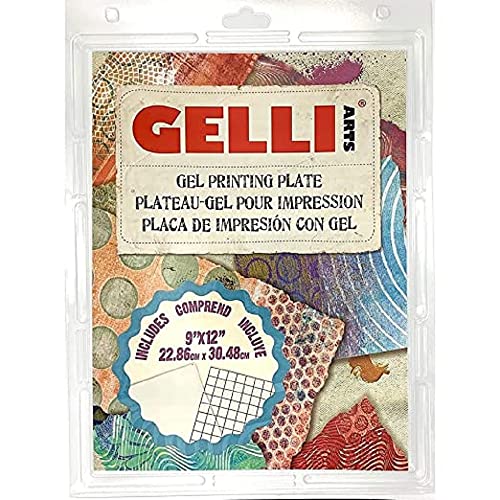 Gelli Arts GL013964721027 Gel-Druckplatte, 22,9 x 30,5 cm, transparent