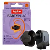 Alpine PartyPlug Gehörschutz Ohrstöpsel für Konzert, Festival, Musik, Party & Disco - Neu und Verbessert - 19dB Lärmschutz - Hohe Musikqualität, Wiederverwendbar, 3 Größen (S/M/L) - Schwarz