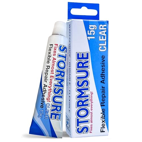 Stormsure Flexibler Reparaturkleber 15g Tube – Schwerlast-Wasserdichter Kleber, Allzweck, Extrem Langlebig, Hohe Festigkeit & Temperaturbeständig