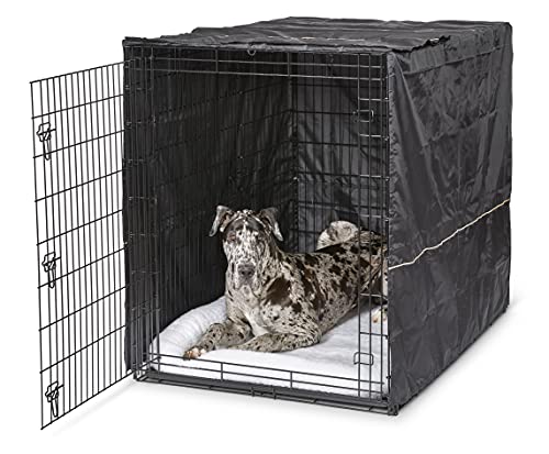 MidWest Homes for Pets CRV-54 Hundebox-Abdeckung, sehr groß, 137 cm, Sichtschutz für Hundebox MidWest Ginormous Modelle SL54 und SL54DD, maschinenwaschbar und trocknergeeignet, grau