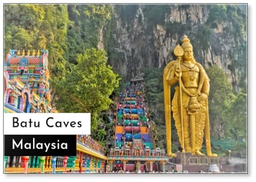 Batu Caves, Malaysia, Kühlschrankmagnet