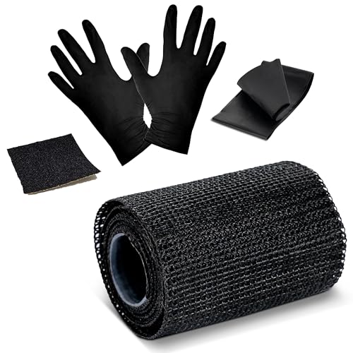 POPPSTAR Reparaturband 1,3m x 5cm, Glasfaserband mit Polyurethanschicht- stärker als Klebeband, 1 Rolle