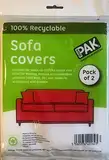 StorePAK Sofa-Bezugstasche für Umzug, Lagerung oder Transport, für bis zu 3-Sitzer-Sofaschutz, robuste Möbelaufbewahrungstasche, stark, wiederverwendbar, wasserdicht, staubabweisend, 2 Stück