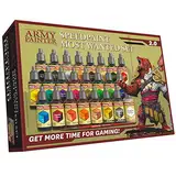 The Army Painter Speedpaint Most Wanted Set 2.0, 24 Acryl-Kontrastfarben in 18 ml inklusive Mischkugeln mit kostenlosem Army Painter Pinsel für Fantasy-Miniaturenbemalung