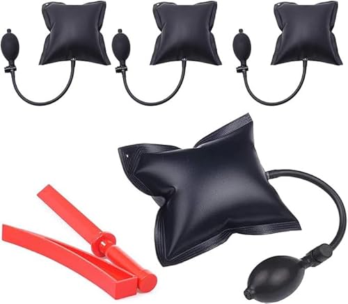 4 Stück Air Pump Wedge, Montagekissen Luftkissen, Belastung Bis 300kg, Luftkeil Aufpumpen Kissen, Wird für den Tür- und Fenstereinbau und die Autowartung verwendet