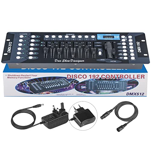 Dmx Controll Lichtmischpult, Dmx Controller 192 Kanäle Dmx Konsole, Lichtmixer Dmx 512 Controller Lichtpult Dmx Pult Dmx Steuerung für Moving Head Licht Par Lights Fog Machine Partylicht Dmx Controler