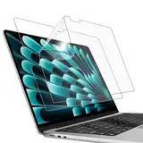 JETech Schutzfolie für MacBook Air 13,6 Zoll (Modell 2024/2022, M3/M2), Blendfreiem Matt PET Displayschutz, Anti Fingerabdruck, 2 Stück