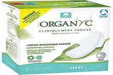 Organyc, Damenbinden Nacht mit Flügeln, Bio-Baumwolle, zertifiziert SUPER PLUS – 1 Pack mit 7 Stück