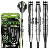 WINMAU Sniper 23g Profi Wolfram Steeltip Dartpfeile Set mit Flights und Schäfte