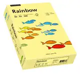 Papyrus 88042297 Druckerpapier, farbiges Kopierpapier, Bastelpapier Rainbow 80 g/m², A4 500 Blatt, matt, hellgelb