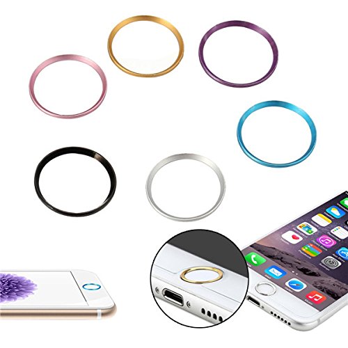 EsportsMJJ Metall Runde Home Key Protector Ring Aufkleber Touch Id Taste Für Apple Iphone 6 S Plus -Schwarz