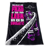 Roter Hahn 112 Feuerwehr 175x100cm Oversize Frottee Strandtuch Saunatuch Badetuch Handtuch Feuerwehrfrau Fire & Fight Streetwear