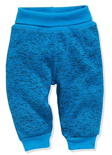 Playshoes Schnizler Unisex Baby Pumphose Strickfleece mit Strickbund 800963, 7 - Blau, 86
