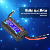 Hochgenauiges Digital Watt Messmeter Power Analyzer für RC -Enthusiasten 60V LCD -Volt AMP Messgerät für Batteriemotor Gesundheitsprüfung