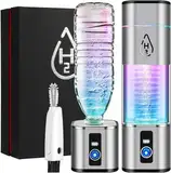 IUHFSIFS Upgrade Wasserstoff Wasserflasche 3 in 1 mit Display 【SGS-Zertifizierung – 6000PPB】【Nr.1 Doppel-Wasserstoffgehalt】 Hydrogen Water Bottle Mit 3.0 Elektrolytfilmtechnologie