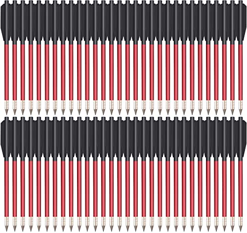 WANVZMR 6,3" Aluminium Armbrust Bolzen Pfeile für 50 lb / 80lb Pistole Armbrust Präzisionsziel,Schießpraxis im Freien und kleine Jagd,Pistolenarmbrust Bolzen Armbrustpfeile (60Stück)