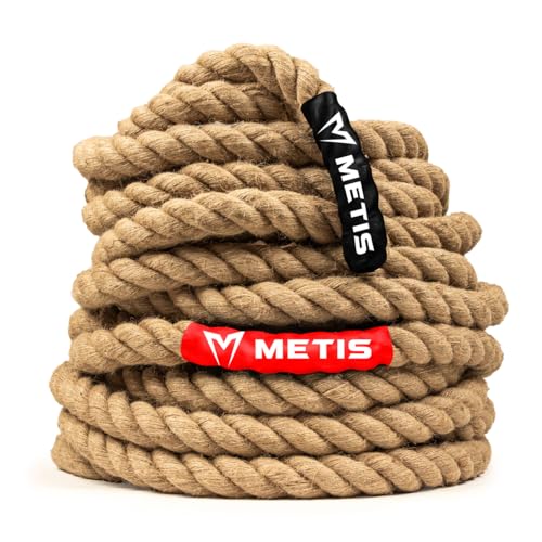 FORZA METIS Tauziehseil | Strapazierfähiges Seil mit Kunstlederenden – ideal für Sporttage und Teambuilding-Aktivitäten (33m)