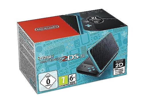 New Nintendo 2DS XL Schwarz + Türkis